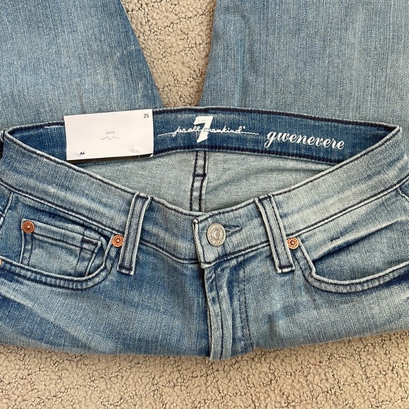 7 for all Mankind Gwenevere Skinny Jeans, NWT, Size 25 - Picture 4 of 6